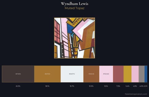 Wyndham Lewis Palette 1 - Muted Topaz