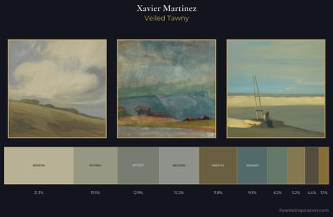 Xavier Martinez Palette 2 - Veiled Tawny