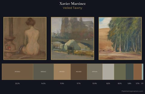 Xavier Martinez Palette 3 - Veiled Tawny
