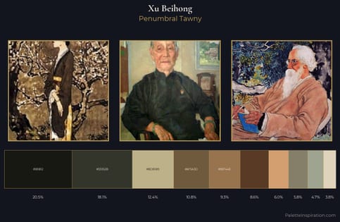 Xu Beihong Palette 6 - Penumbral Tawny