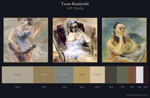Yasuo Kuniyoshi Palette 3 - Soft Tawny