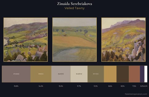 Zinaida Serebriakova Palette 2 - Veiled Tawny