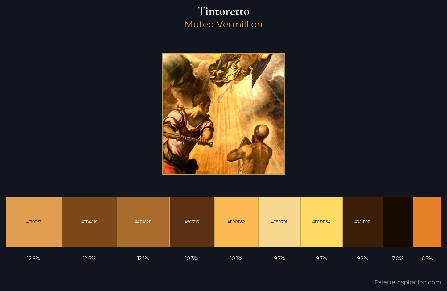 Tintoretto Palette 1 — Muted Vermillion