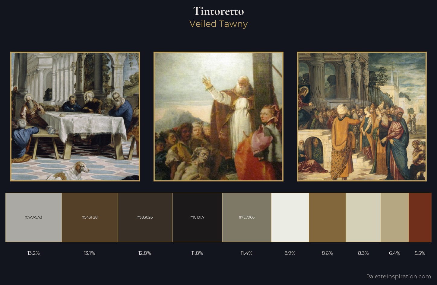 Tintoretto Palette 2 — Veiled Tawny