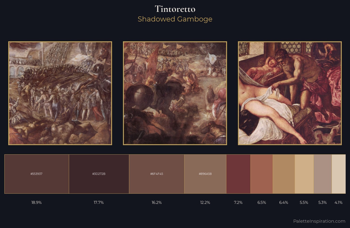 Tintoretto Palette 3 — Shadowed Gamboge