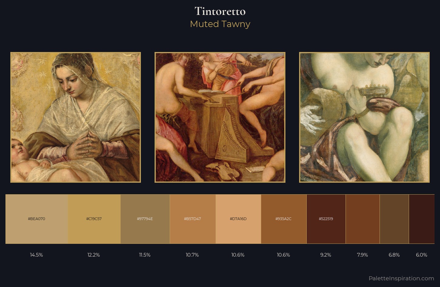 Tintoretto Palette 4 — Muted Tawny