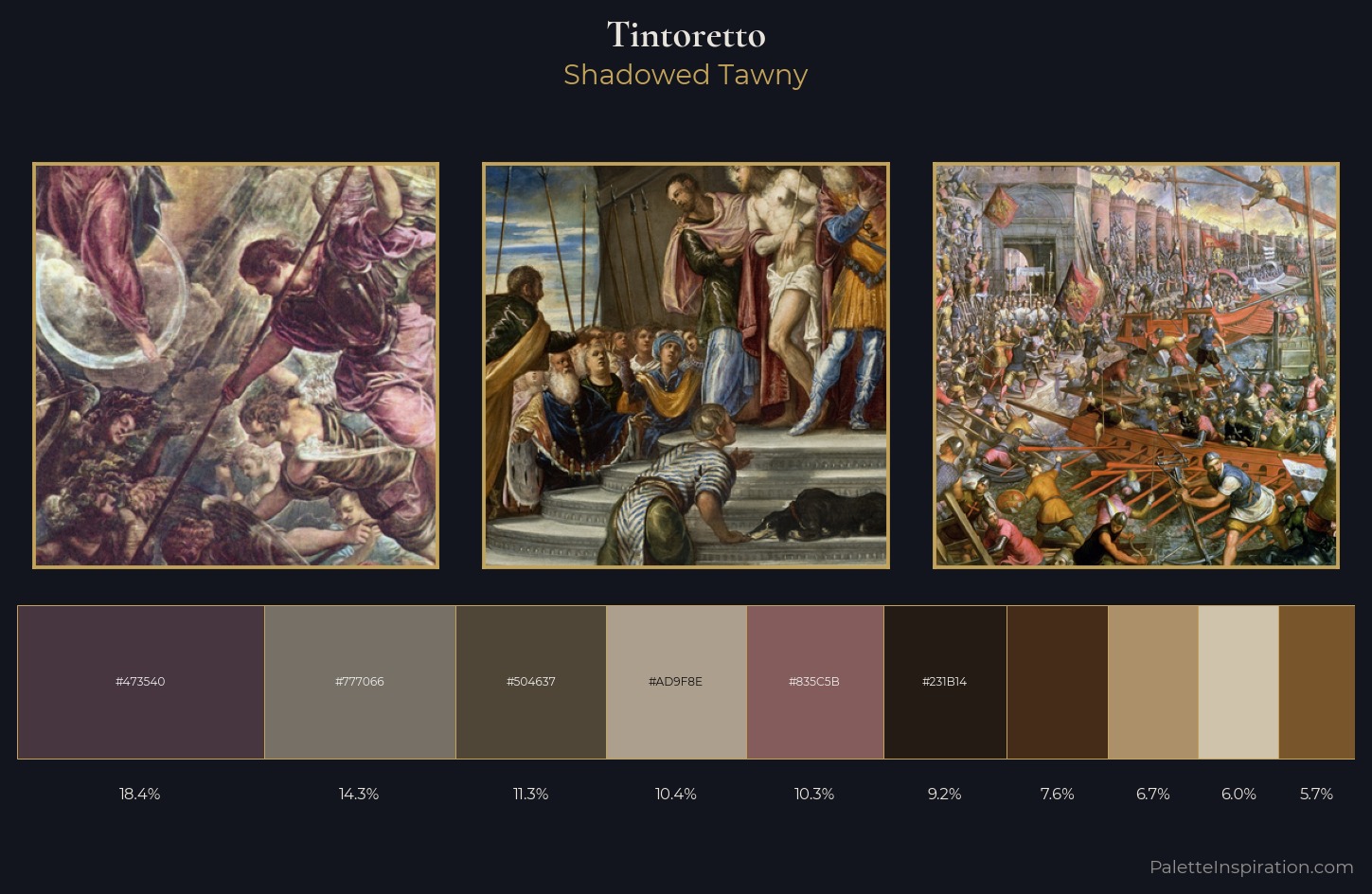 Tintoretto Palette 8 — Shadowed Tawny