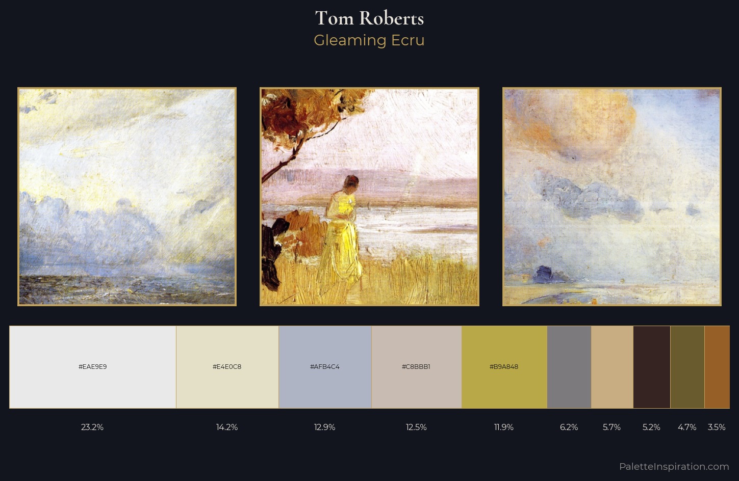 Tom Roberts Palette 1 — Gleaming Ecru