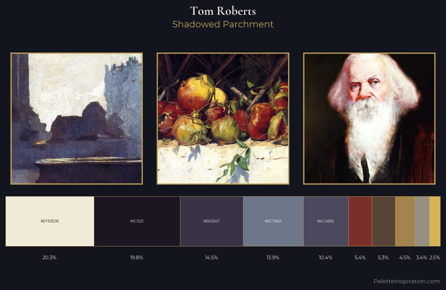 Tom Roberts Palette 7 — Shadowed Parchment