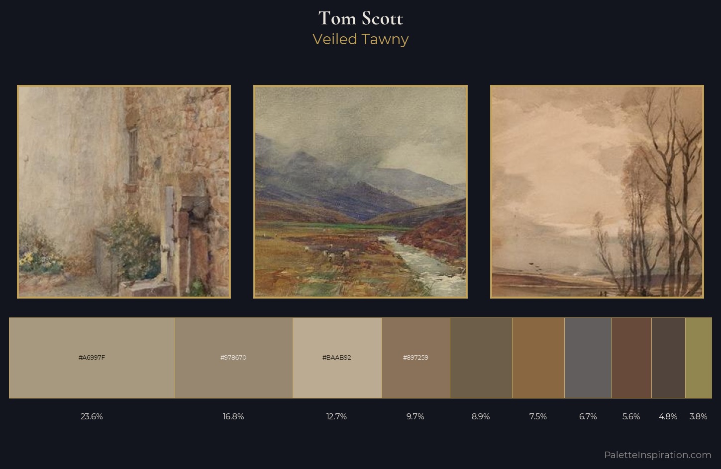 Tom Scott Palette 6 — Veiled Tawny