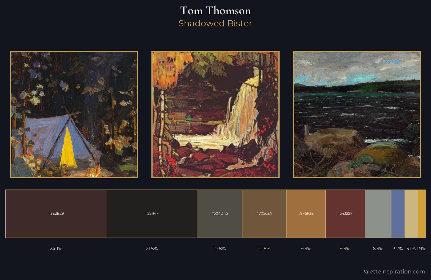 Tom Thomson Palette 5 — Shadowed Bister