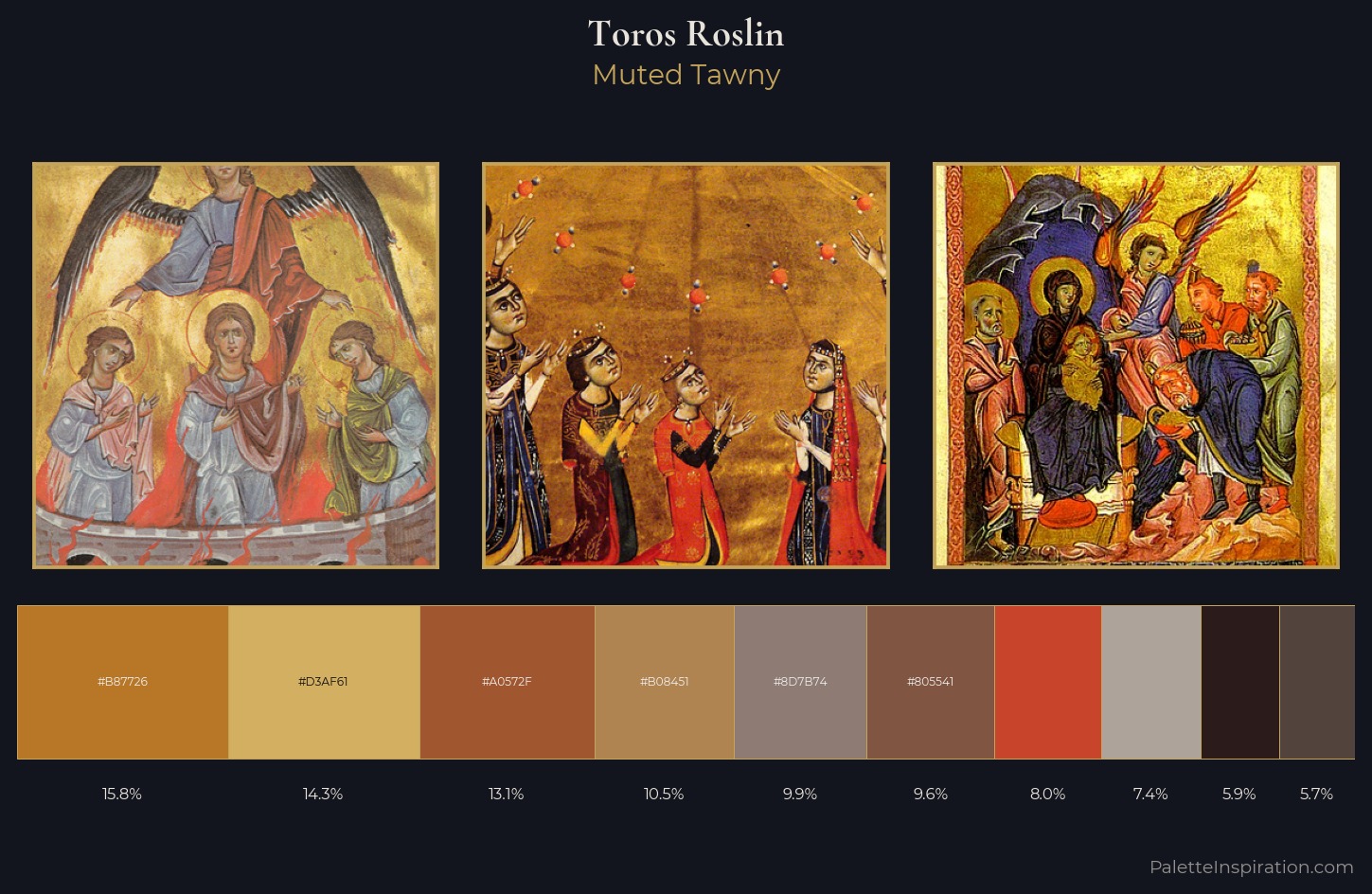 Toros Roslin Palette 3 — Muted Tawny