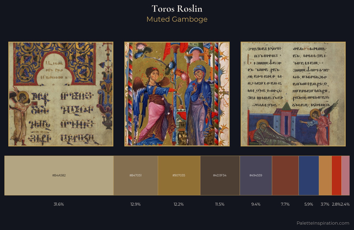 Toros Roslin Palette 5 — Muted Gamboge
