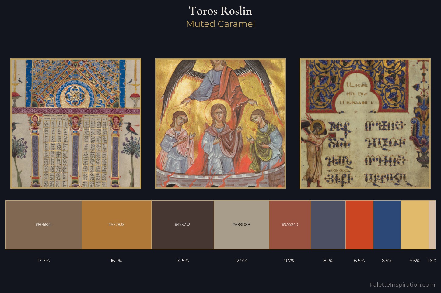 Toros Roslin Master Palette — Muted Caramel