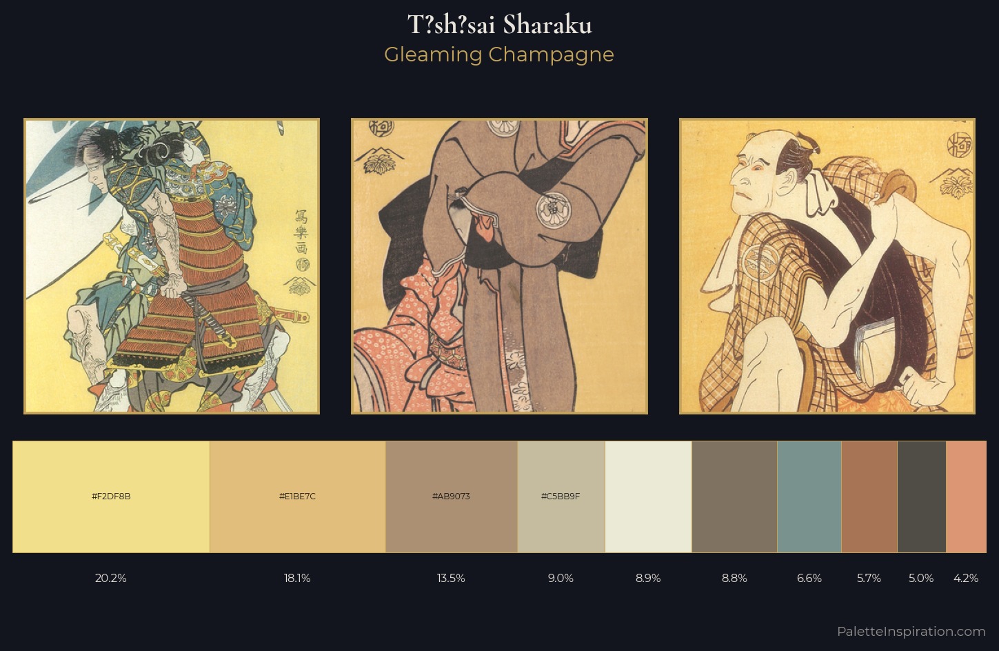 Tōshūsai Sharaku Palette 2 — Gleaming Champagne