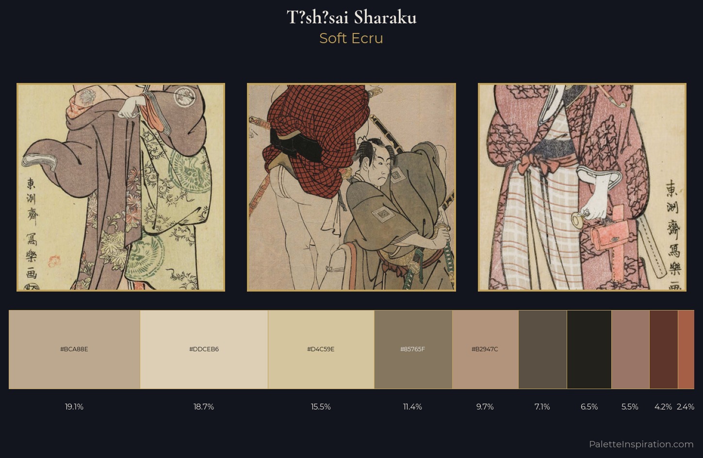 Tōshūsai Sharaku Palette 7 — Soft Ecru