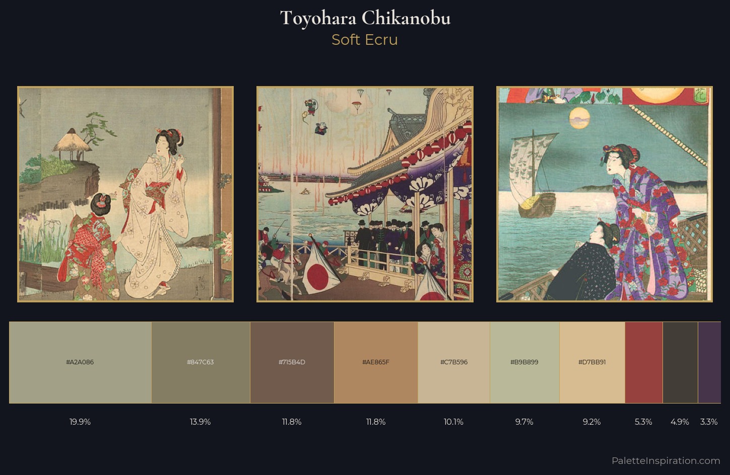 Toyohara Chikanobu Palette 5 — Soft Ecru