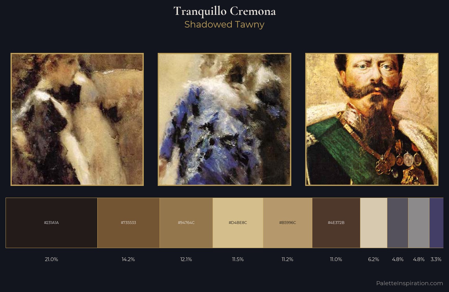 Tranquillo Cremona Palette 2 — Shadowed Tawny