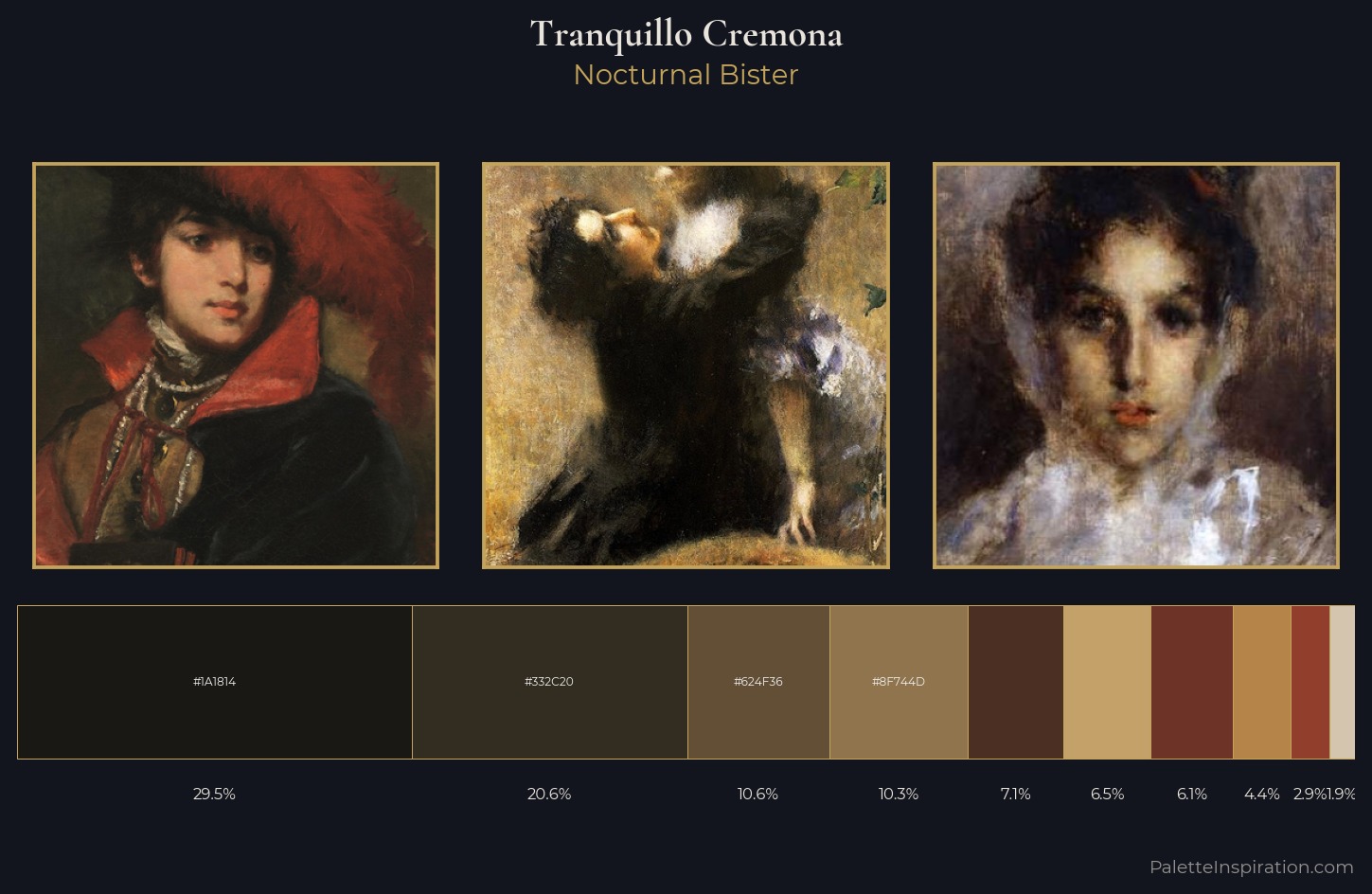 Tranquillo Cremona Palette 3 — Nocturnal Bister