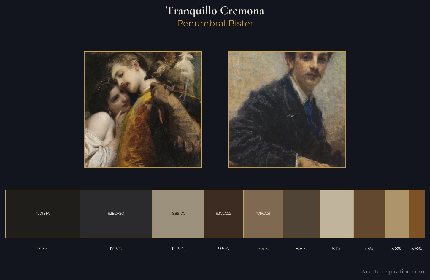 Tranquillo Cremona Palette 4 — Penumbral Bister