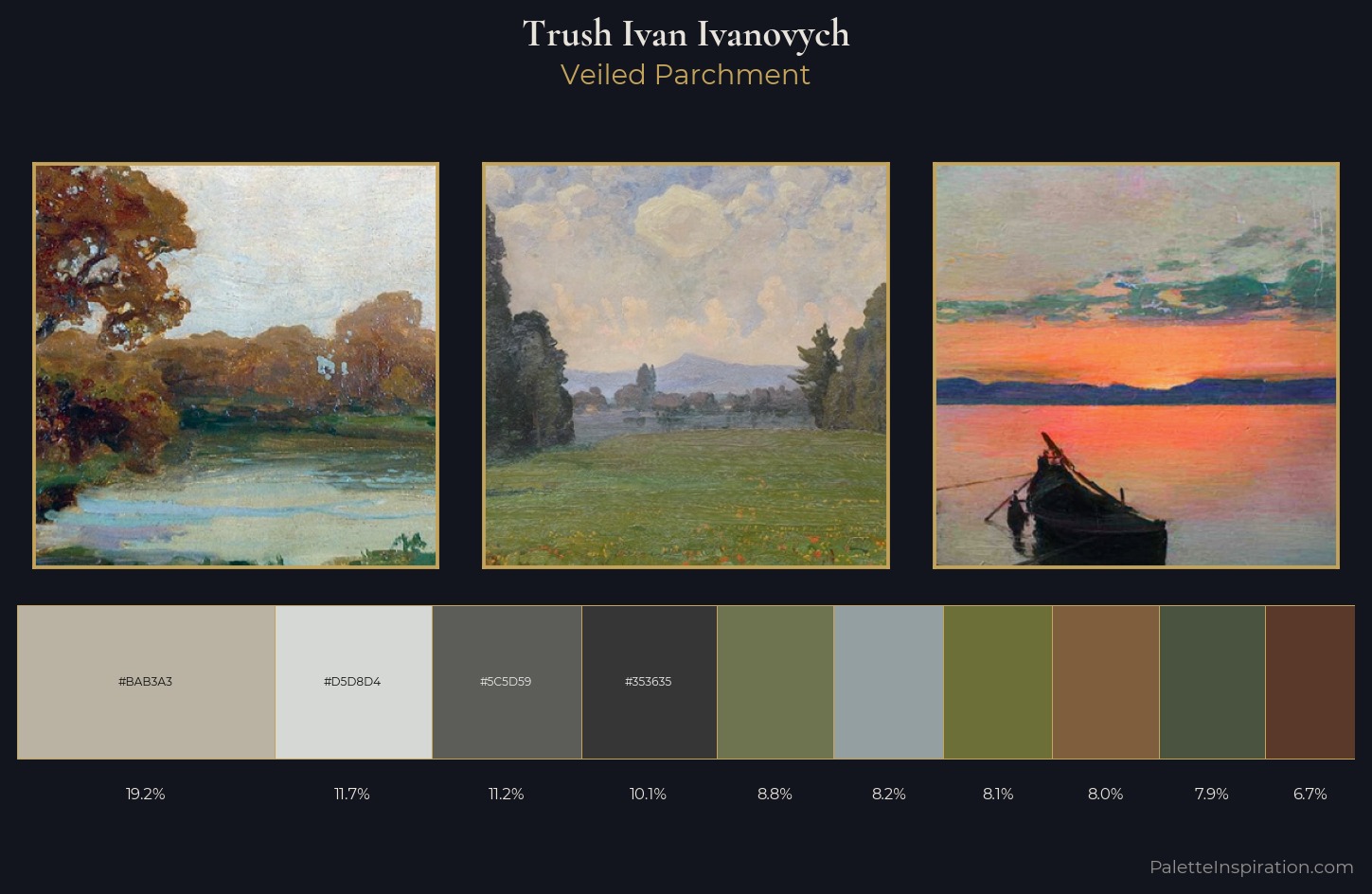 Trush Ivan Ivanovych Palette 4 — Veiled Parchment
