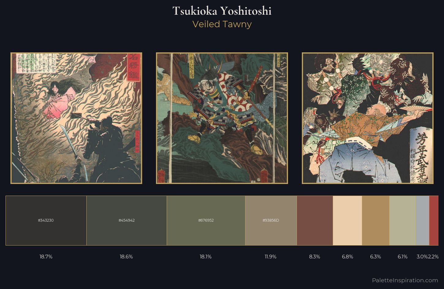 Tsukioka Yoshitoshi Palette 8 — Veiled Tawny