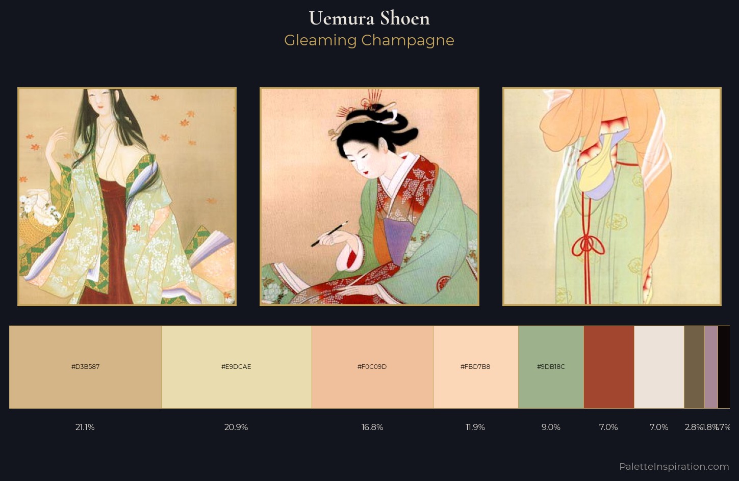 Uemura Shoen Palette 2 — Gleaming Champagne
