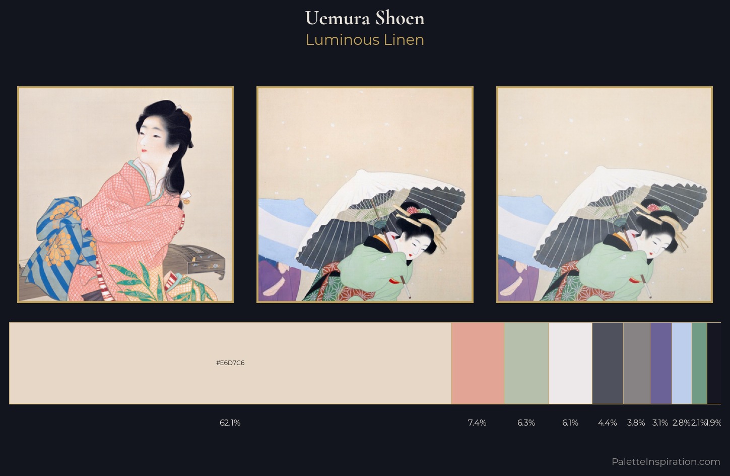 Uemura Shoen Palette 5 — Luminous Linen