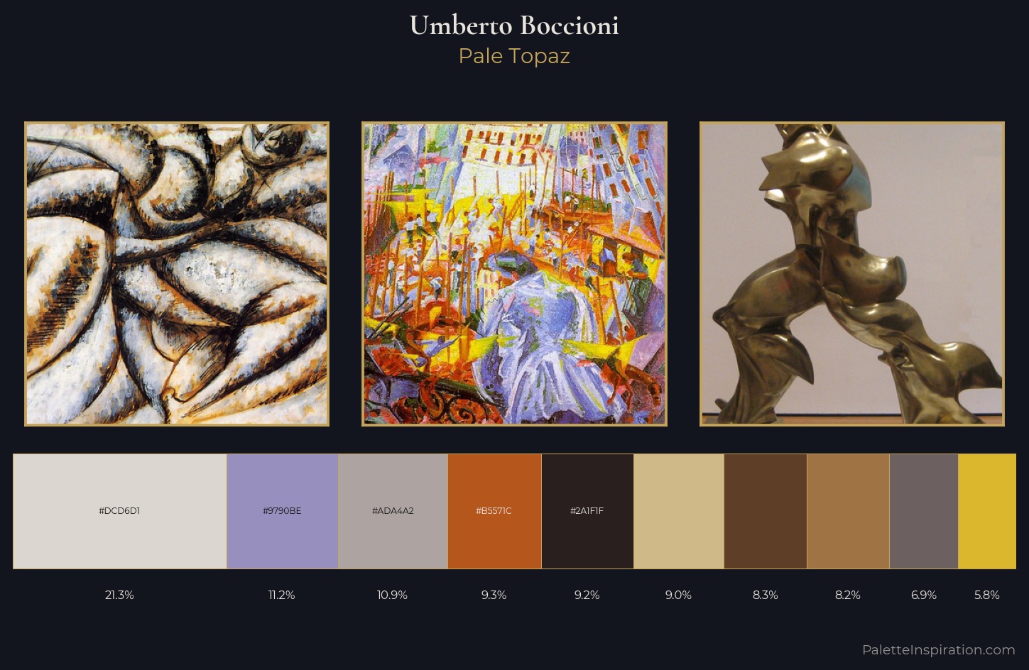 Umberto Boccioni Palette 1 — Pale Topaz