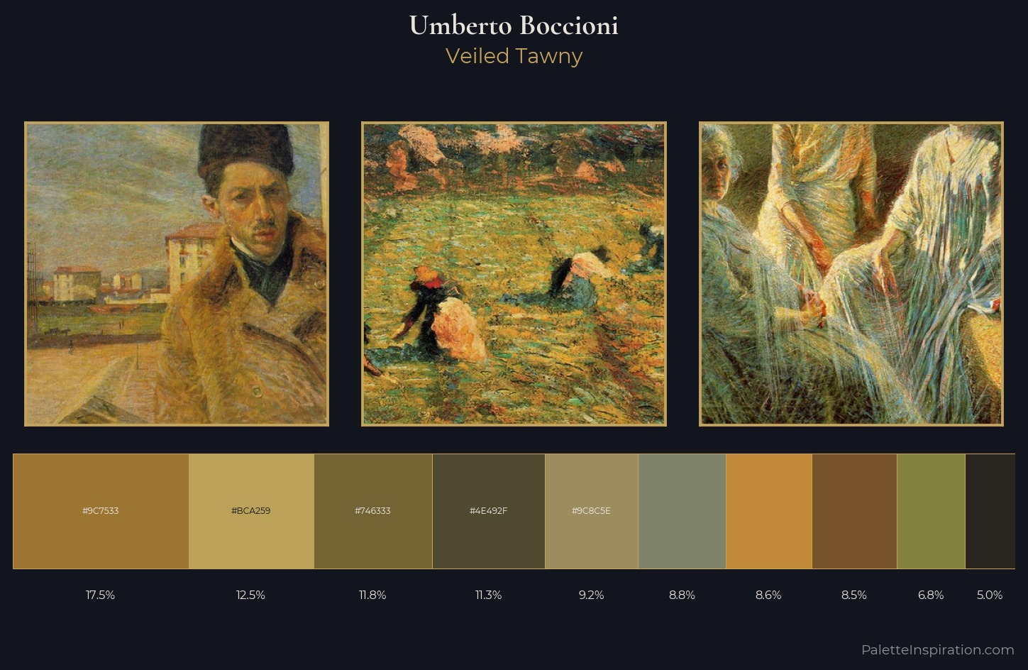 Umberto Boccioni Palette 6 — Veiled Tawny
