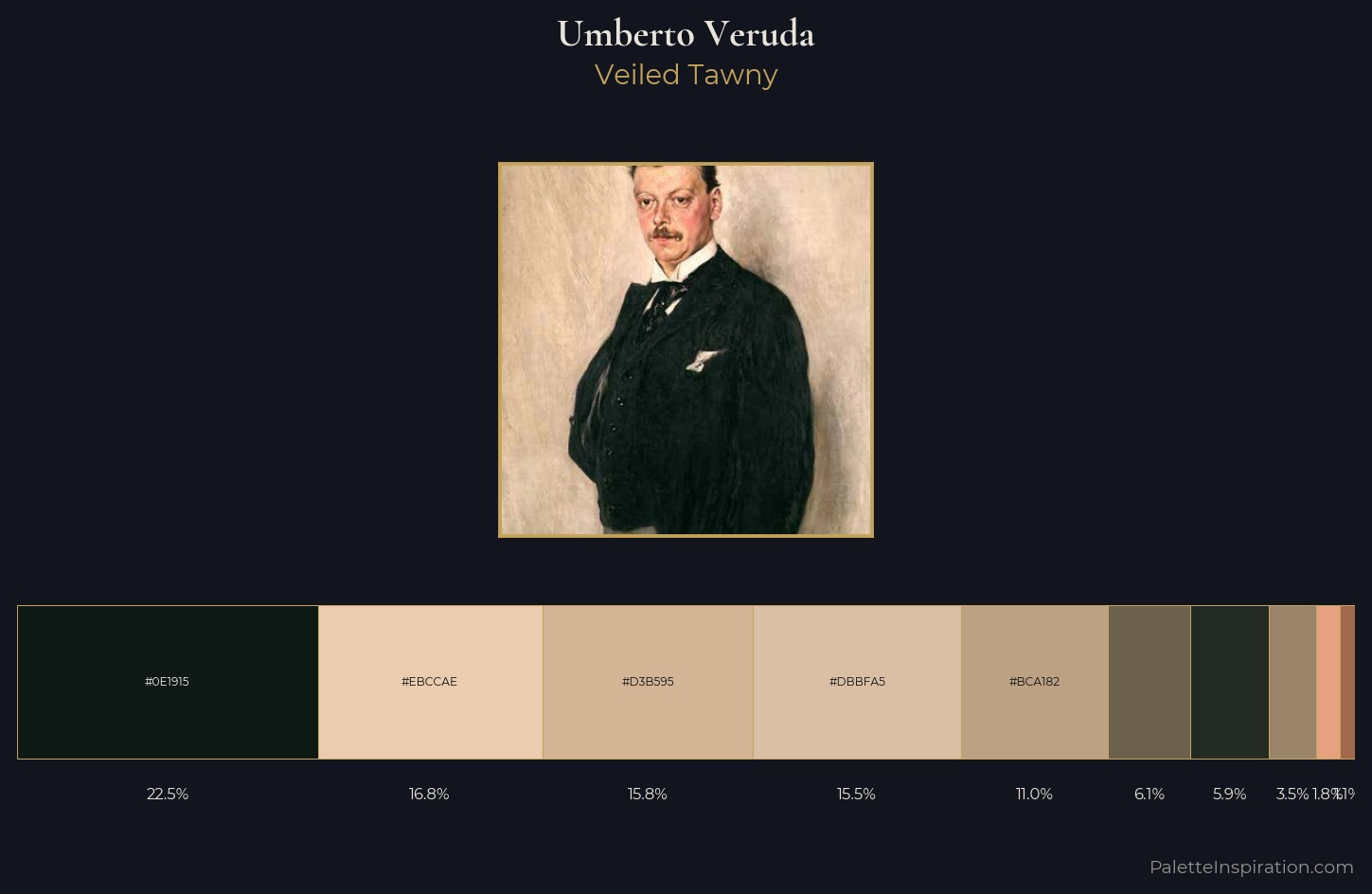 Umberto Veruda Palette 1 — Veiled Tawny