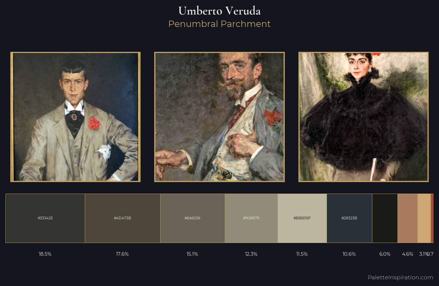 Umberto Veruda Palette 10 — Penumbral Parchment
