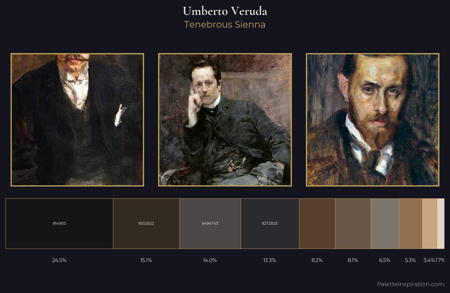 Umberto Veruda Palette 12 — Tenebrous Sienna
