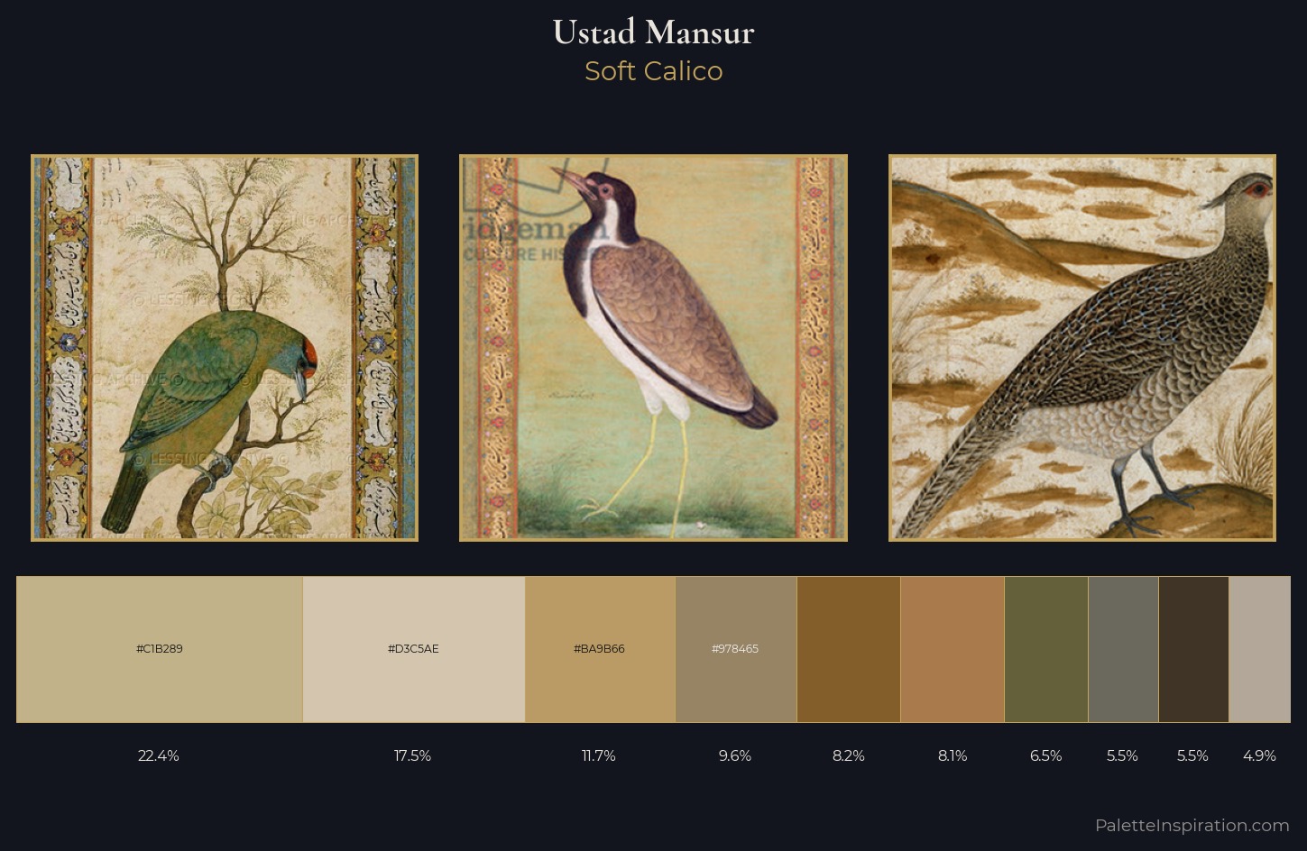 Ustad Mansur Palette 4 — Soft Calico