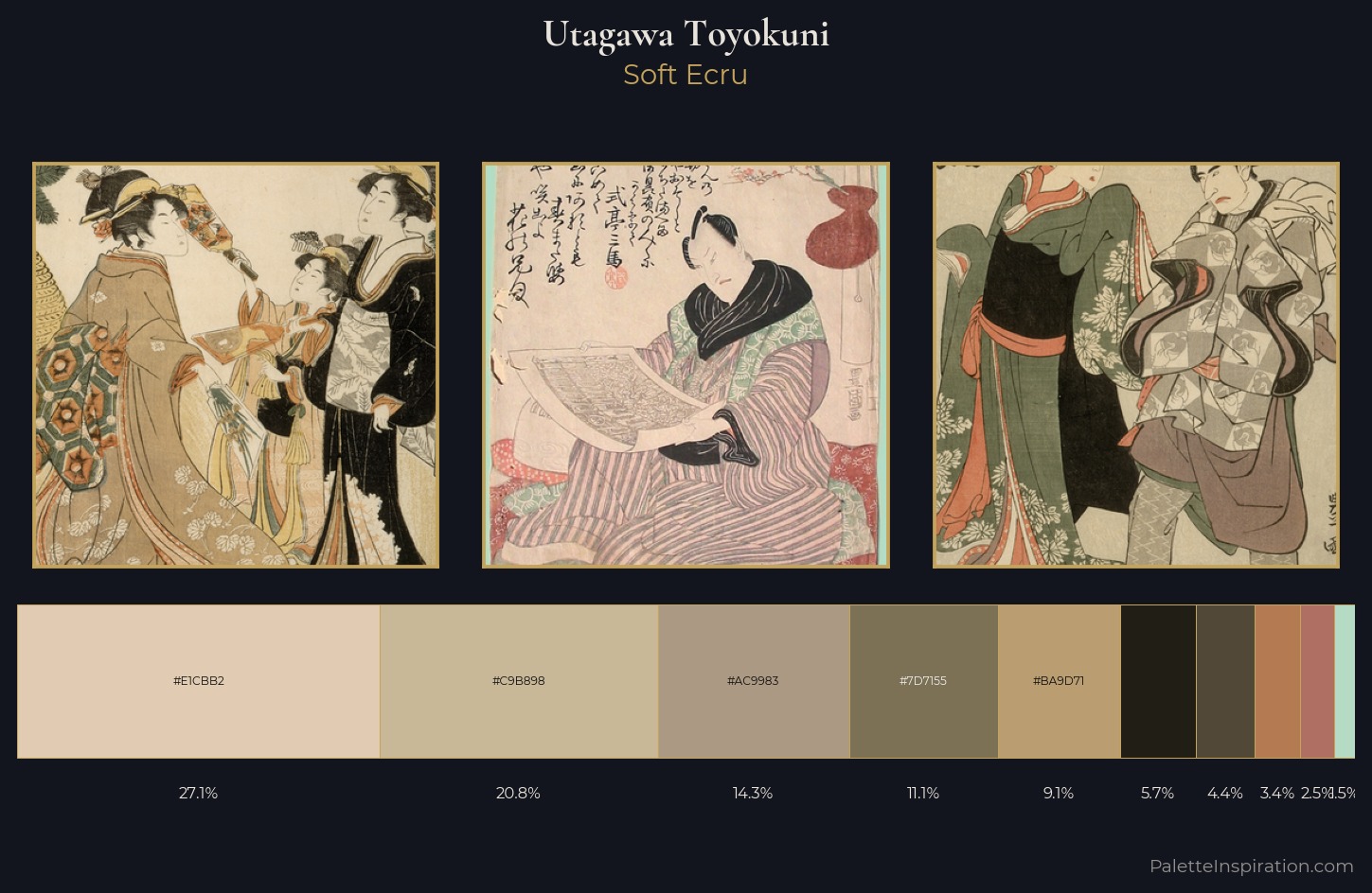 Utagawa Toyokuni Palette 2 — Soft Ecru