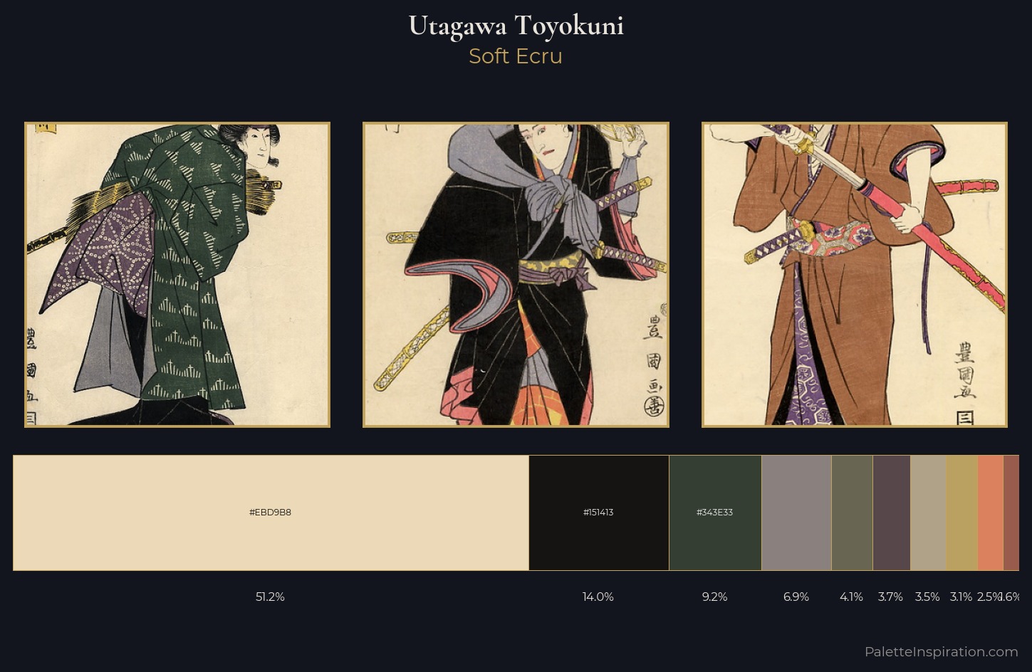 Utagawa Toyokuni Palette 5 — Soft Ecru