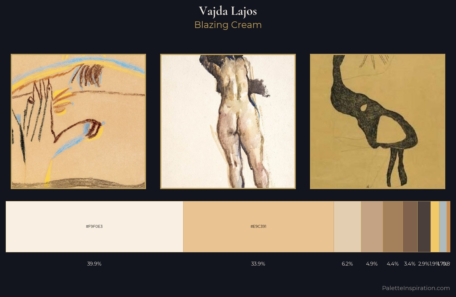 Vajda Lajos Palette 1 — Blazing Cream