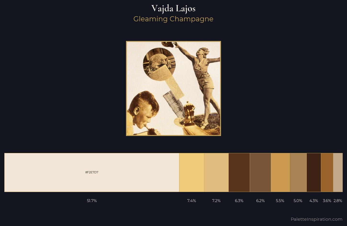 Vajda Lajos Palette 5 — Gleaming Champagne