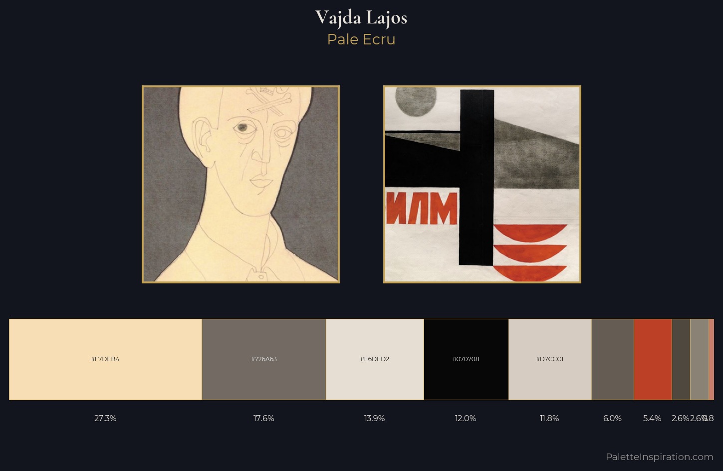 Vajda Lajos Palette 6 — Pale Ecru