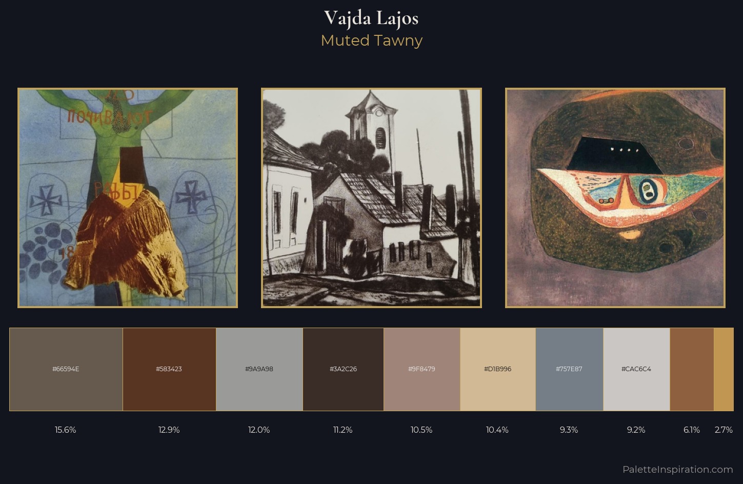 Vajda Lajos Palette 7 — Muted Tawny