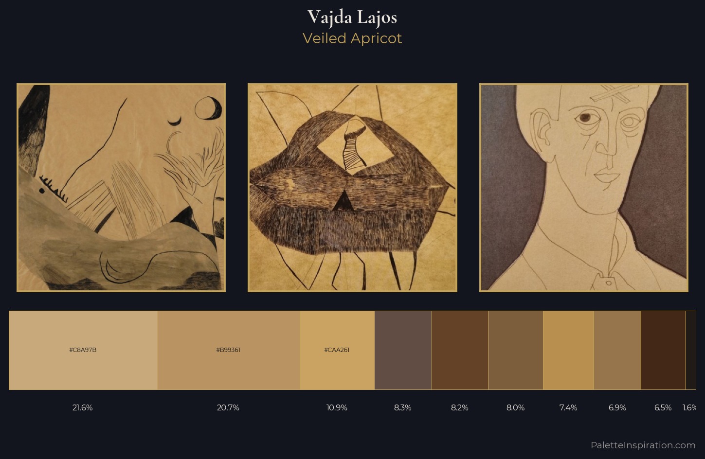 Vajda Lajos Palette 12 — Veiled Apricot