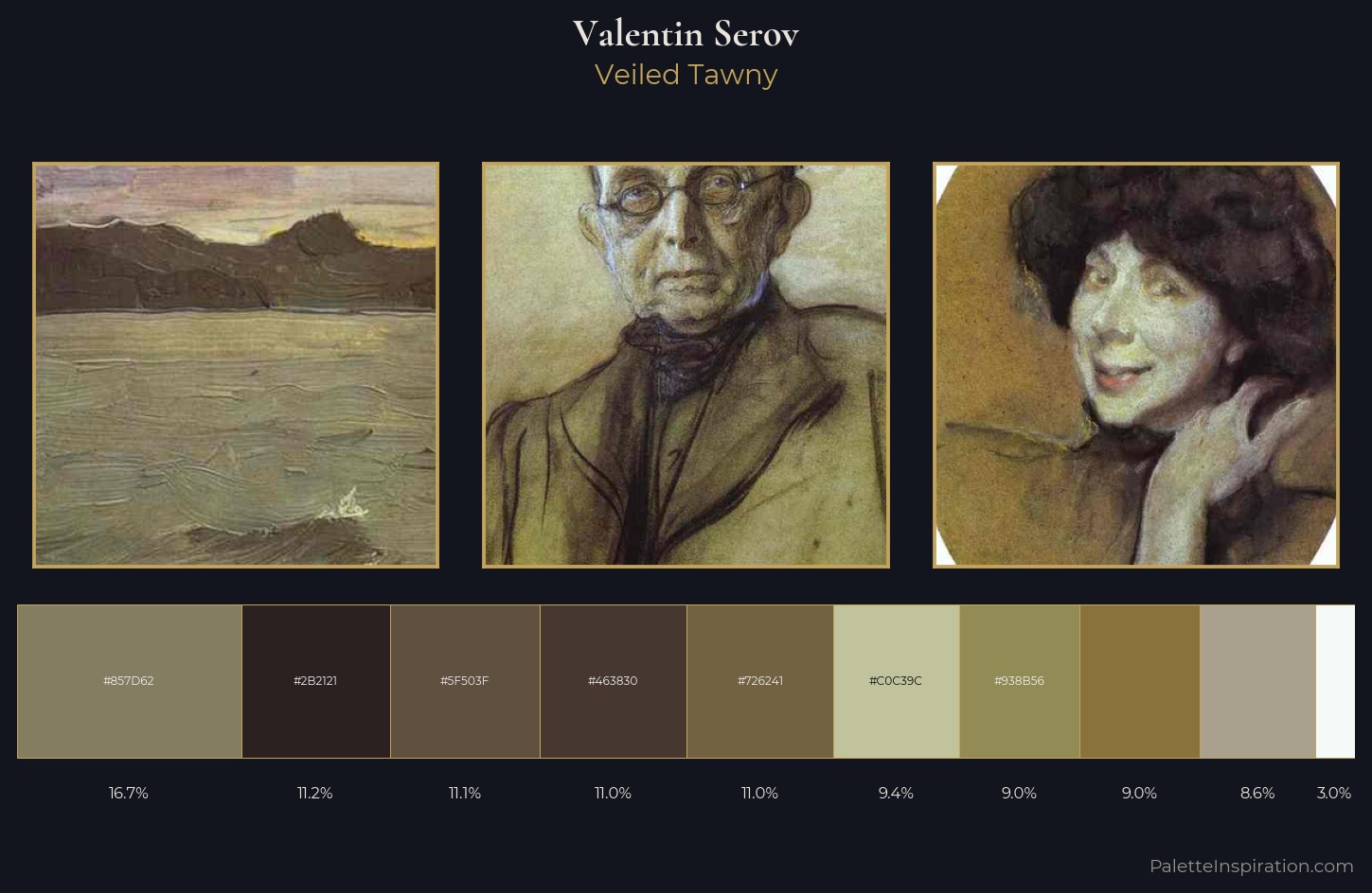 Valentin Serov Palette 4 — Veiled Tawny