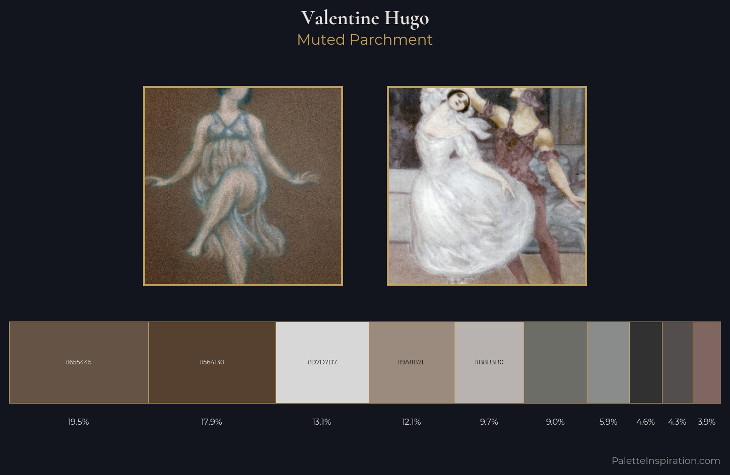 Valentine Hugo Palette 1 — Muted Parchment