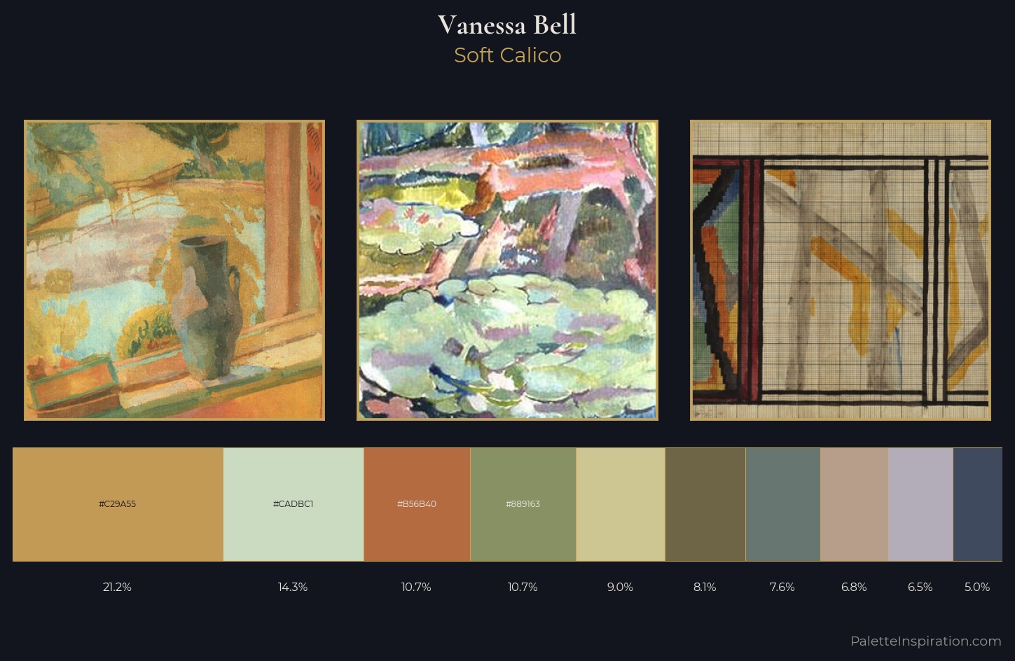 Vanessa Bell Palette 1 — Soft Calico