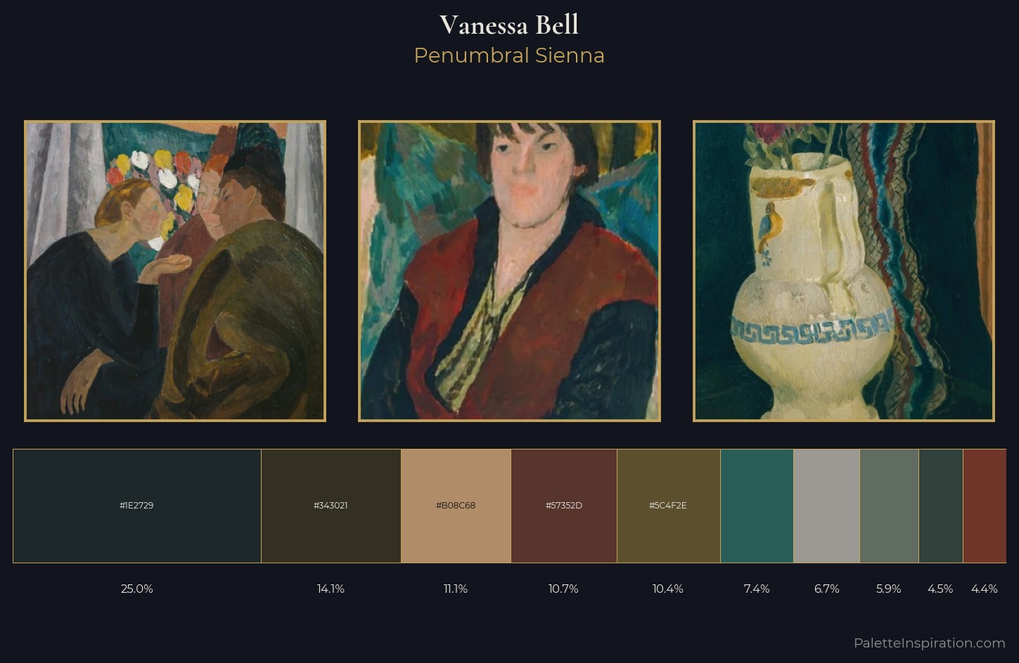Vanessa Bell Palette 6 — Penumbral Sienna