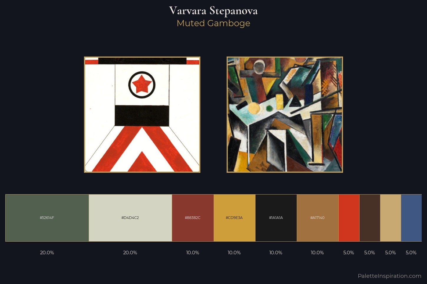 Varvara Stepanova Master Palette — Muted Gamboge