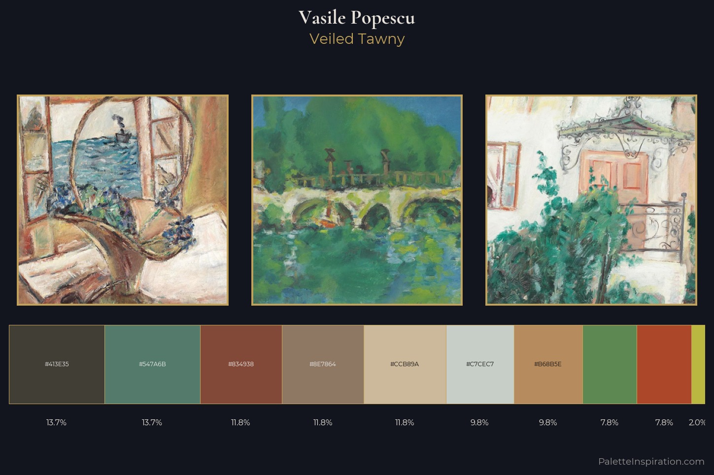 Vasile Popescu Master Palette — Veiled Tawny