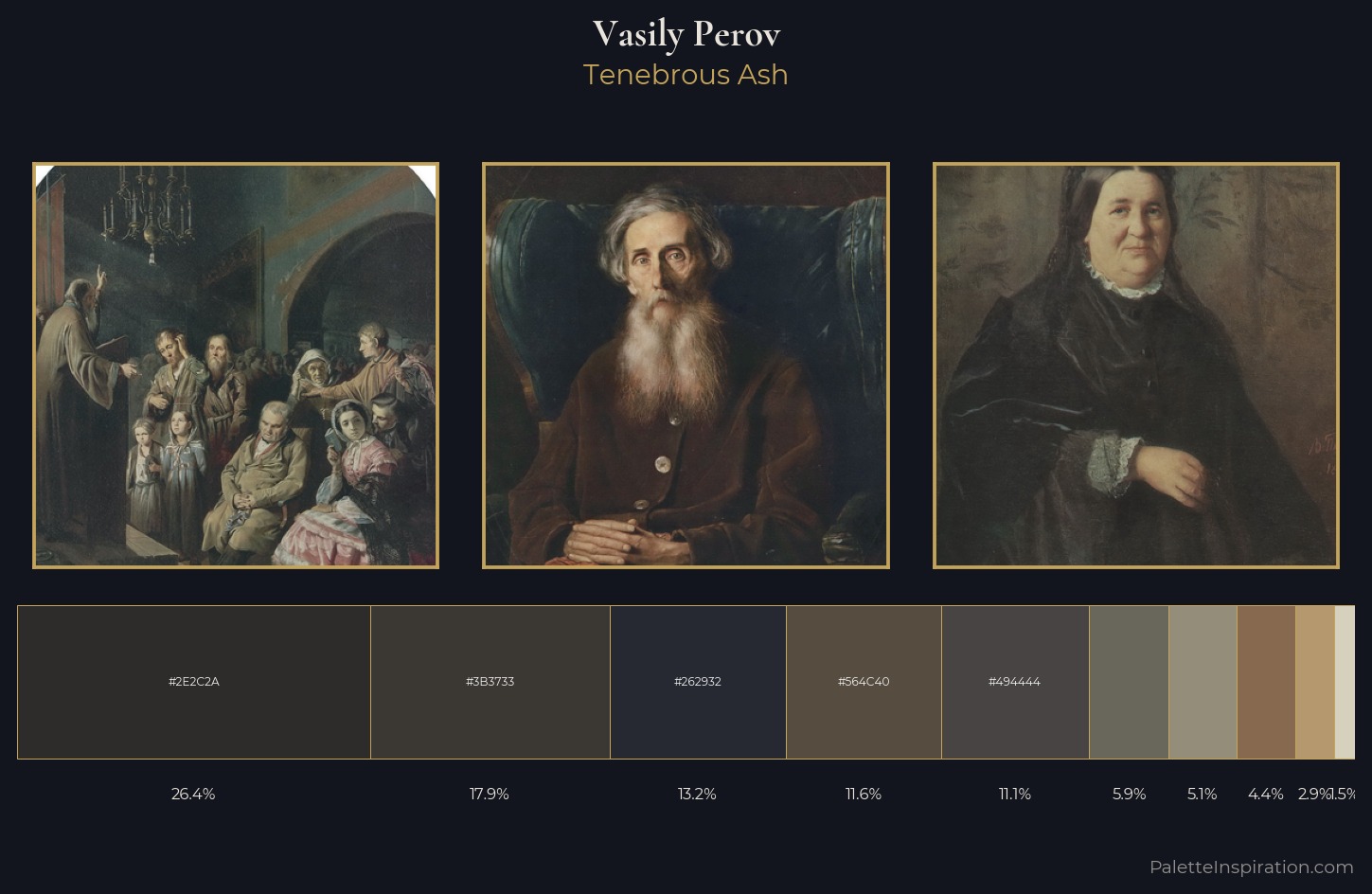 Vasily Perov Palette 12 — Tenebrous Ash