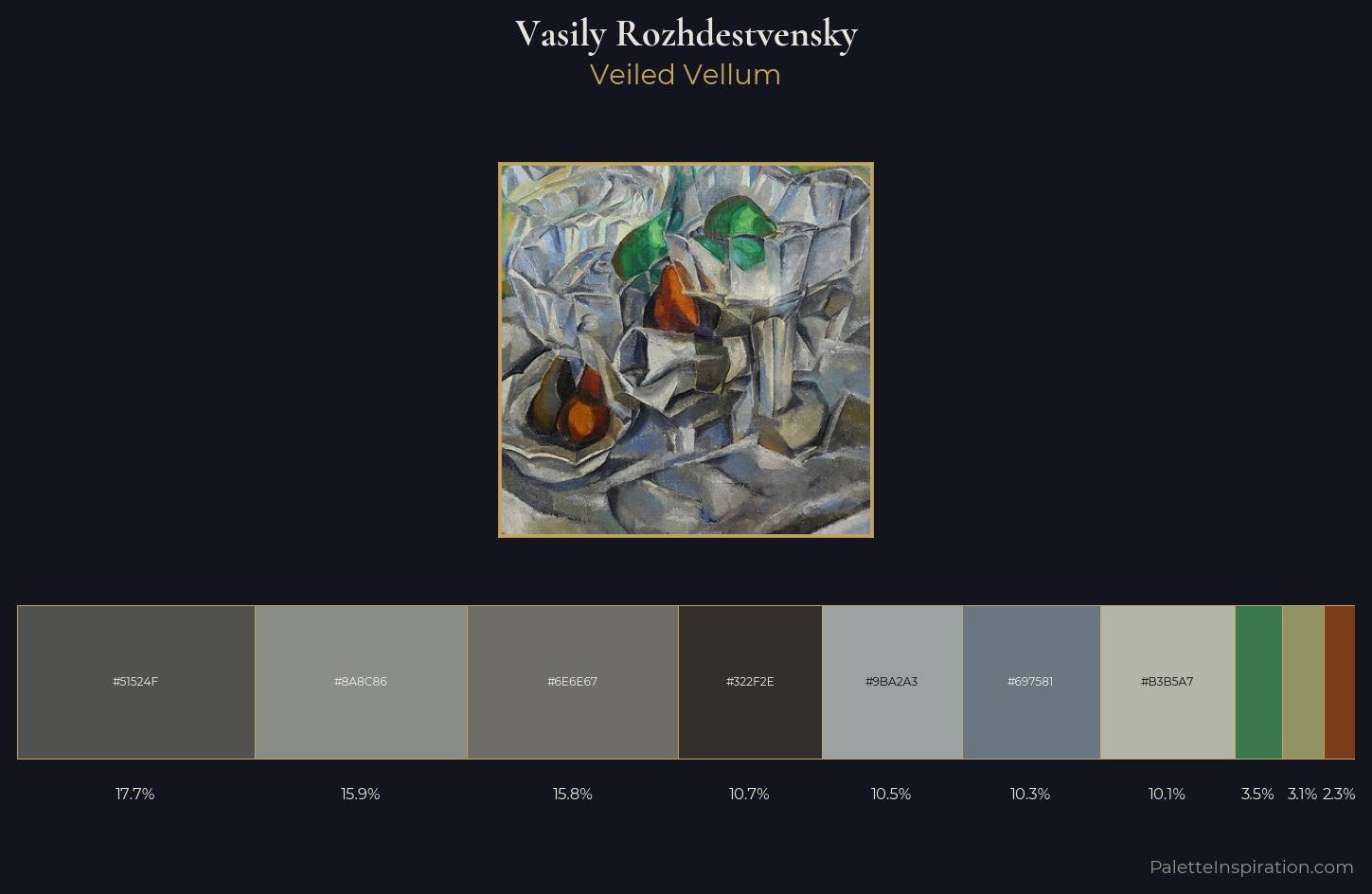 Vasily Rozhdestvensky Palette 2 — Veiled Vellum