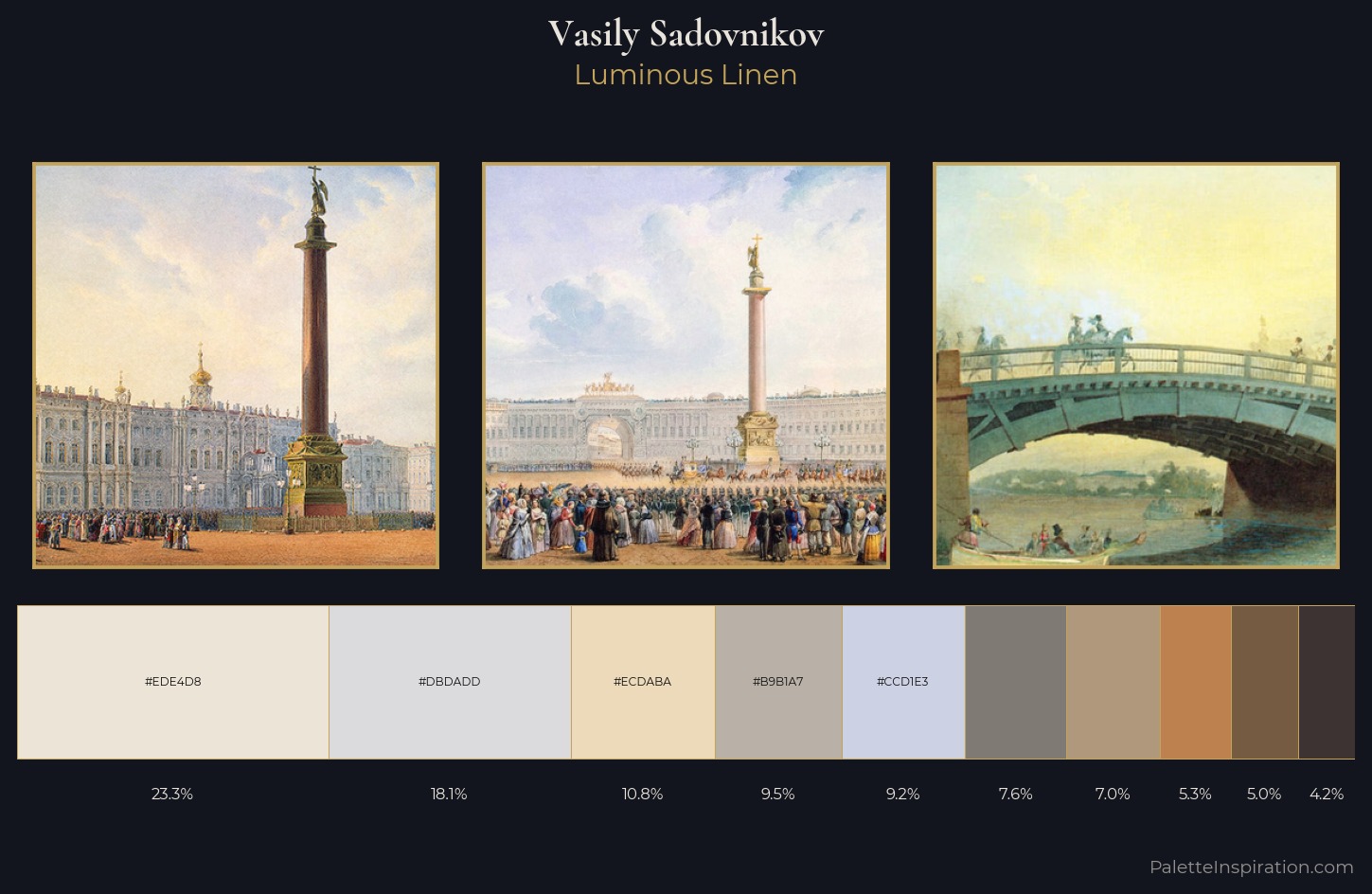 Vasily Sadovnikov Palette 1 — Luminous Linen